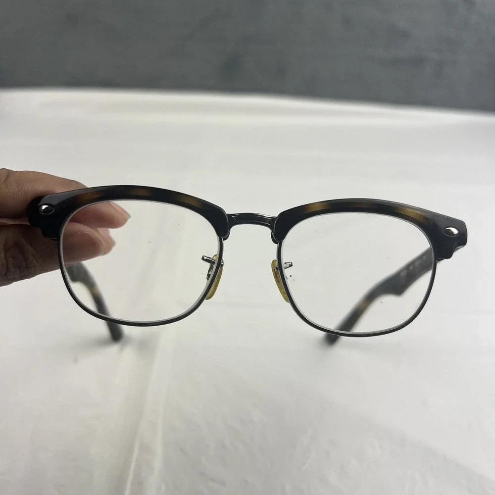 Ray-Ban RB1548 3650 Kids Eyeglasses Frames Tortoise Silver Clubmaster 45-16-125